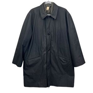 JOE Joseph Abboud Mens Overcoat Jacket Removable Quilted Liner Black‎ Size L